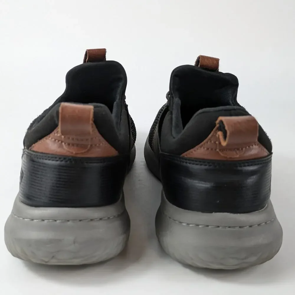 Skechers Mens Sz 10 Sneakers Delson Black Trainers Air-Cooled Memory Foam Gray